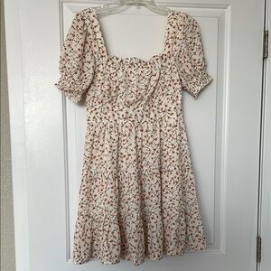 Floral Tiered Blu Pepper Dress